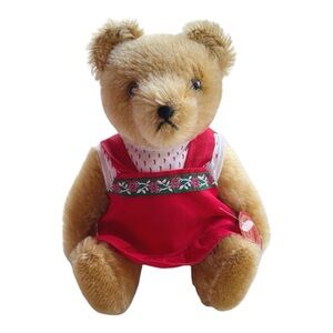HERMANN TEDDY ORIGINAL DEUTCH RED DRESS - PLS READ DESCRIPTION